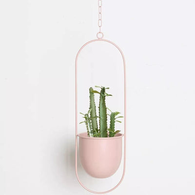 Halo Metal Hanging Planter